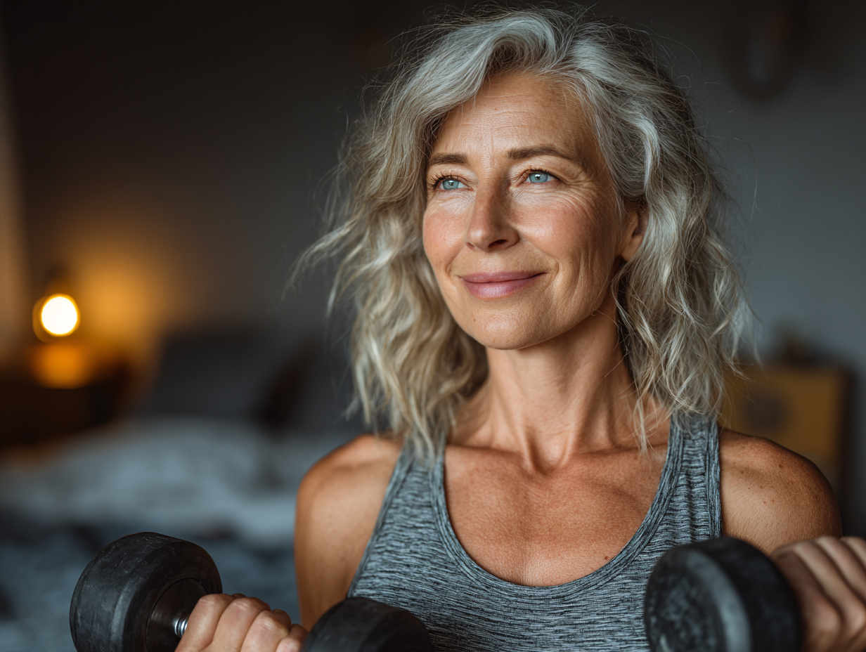 Възрастни хора практикуват леки упражнения на открито в парк